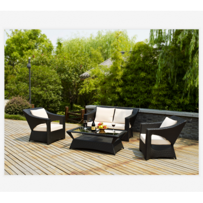 4 piece Specific Usage PE Rattan Garden Sofa Set/HB 41.9172